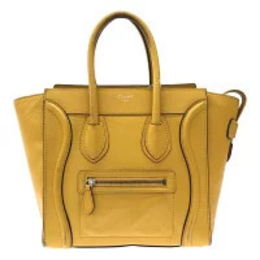 Celine Vertical Cabas Brown White Bag